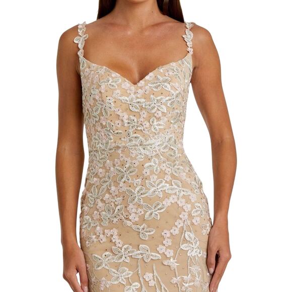 MAC DUGGAL 67492 Floral Embroidered Corset Bodice Gown Sz 20 New w/ Tag $798 SOO - Picture 4 of 16